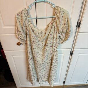Floral Cream Women's Top